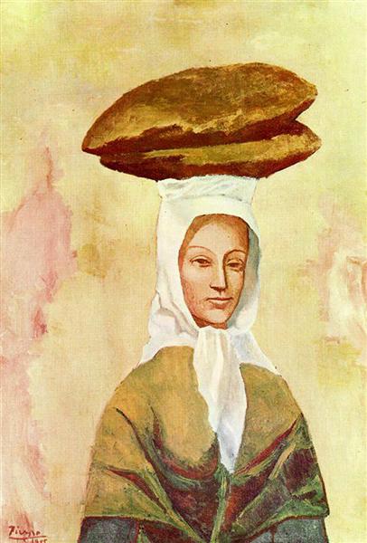 Pablo Picasso Painting The Bread Carrier La Porteuse De Pains